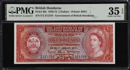 BRITISH HONDURAS. Government of British Honduras. 5 Dollars, 1970. P-30c. PMG Choice Very Fine 35 EPQ.

Estimate: $125.00- $250.00