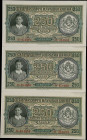 BULGARIA. Lot of (3). Banque Nationale de Bulgarie. 250 Leva, 1943. P-65a. About Uncirculated to Uncirculated.

Estimate: $100.00- $150.00