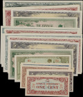 BURMA. Lot of (27). Japanese Government. Mixed Denomination, ND (1942-44). P-9b, 10a, 11a, 12, 13b, 14, 15b, 16b & 17b. About Uncirculated to Uncircul...