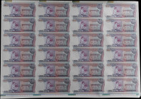 CAMBODIA. Uncut Sheet of (24). Banque Nationale du Cambodge. 100 Reils, ND (1973). P-15b.

Estimate: $300.00- $500.00