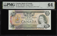 CANADA. Bank of Canada. 20 Dollars, 1979. BC-54c. PMG Choice Uncirculated 64.

Estimate: $50.00- $100.00
