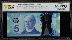 CANADA. Lot of (4). Bank of Canada. 5 & 10 Dollars, 2013. BC-69b & BC-70a. PCGS Banknote Gem Uncirculated 66 PPQ & Superb Gem Unc 67 PPQ.

Estimate:...