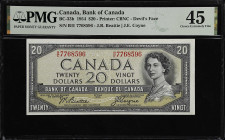CANADA. Lot of (7). Bank of Canada. 1, 2, 5, 20 & 100 Dollars, 1954 & 1967. P-Various. PCGS Banknote Choice Very Fine 35 to PMG Gem Uncirculated 65 EP...