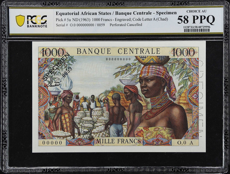 EQUATORIAL AFRICAN STATES. Banque Centrale Etats de l'Afrique Equatoriale. 1000 ...