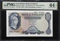 GREAT BRITAIN. Bank of England. 5 Pounds, ND (1957-67). P-371. B277. PMG Choice Uncirculated 64 EPQ.

Estimate: $100.00- $150.00