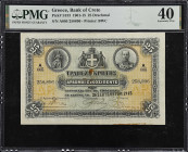 GREECE. Bank of Crete. 25 Drachmai, 1915. P-S153. PMG Extremely Fine 40.
PMG Comments "Rust, Pinholes."

Estimate: $300.00- $500.00