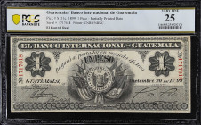 GUATEMALA. Banco Internacional de Guatemala. 1 Peso, 1899. P-S151c. PCGS Banknote Very Fine 25.
PCGS Banknote Very Fine 25.

Estimate: $100.00- $20...