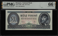 HUNGARY. Lot of (2). Magyar Nemzeti Bank. 20 & 50 Forint, 1965. P-169d & 170a. PMG Gem Uncirculated 65 EPQ & Gem Uncirculated 66 EPQ.

Estimate: $15...