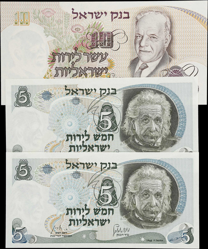 ISRAEL. Bank of Israel. 5 & 10 Lirot, 1968. P-34 & 35. Uncirculated.

Estimate...