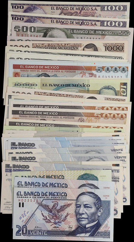 MEXICO. Lot of (39). Banco de Mexico. Mixed Denomination, 1981-92. P-Various. Un...