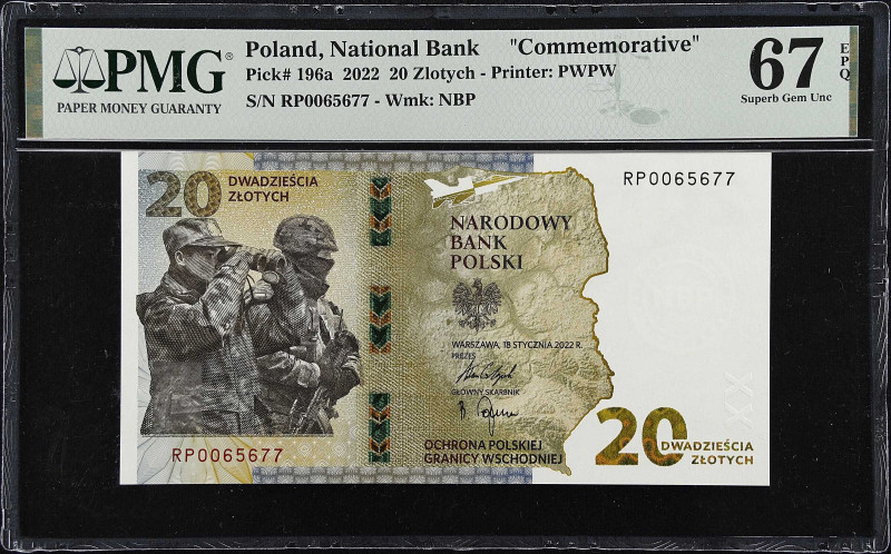 POLAND. Narodowy Bank Polski. 20 Zlotych, 2022. P-196a. Commemorative. PMG Super...