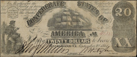 UNITED STATES. T-18. Confederate Currency. 1861 20 Dollars.

Estimate: $50.00- $100.00