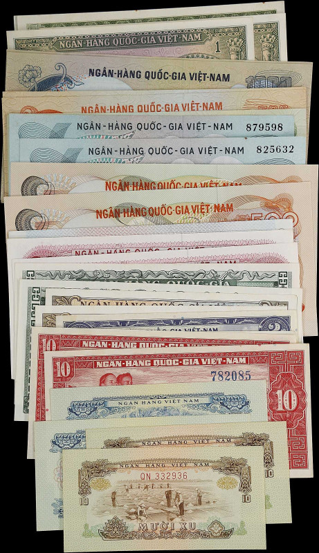 VIETNAM, SOUTH. Lot of (30). Mixed Banks. Mixed Denominations, ND (1956-75). P-V...