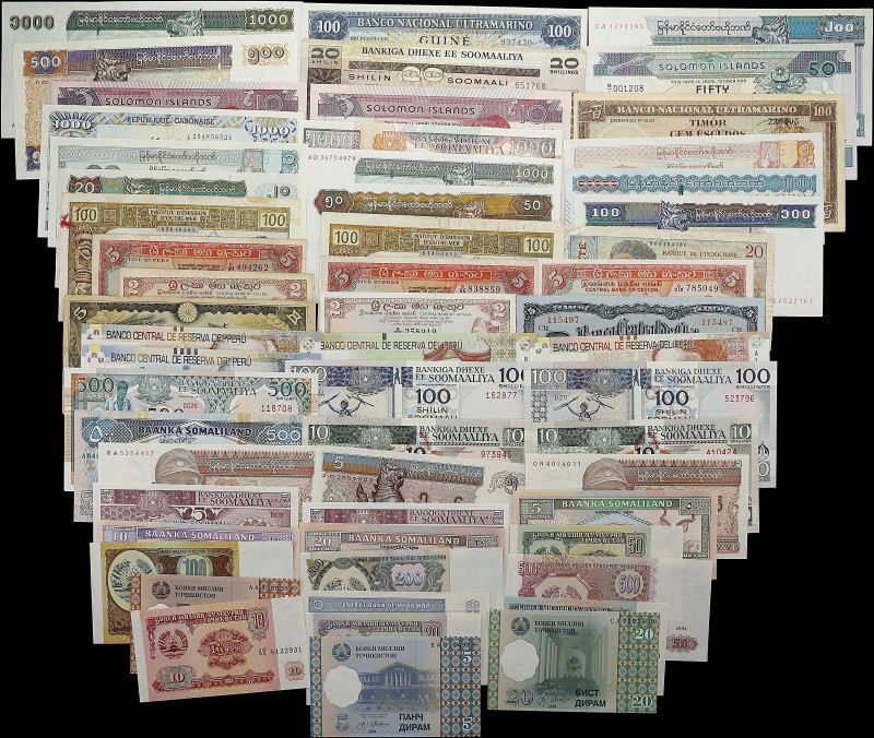 MIXED LOTS. Lot of (57). Mixed Banks. Mixed Denomination, Mixed Dates. P-Various...