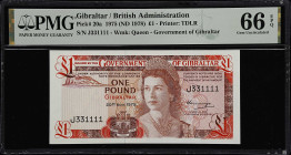 MIXED LOTS. Gibraltar & Isle of Man. Lot of (2). Government of Gibraltar & Isle of Man Government. 1 Pound, 1975 (ND 1978) & ND (1979). P-20a & 34a. P...