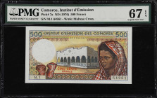 MIXED AFRICAN LOTS. Mixed Banks. 500 & 10,000 Francs, ND (1976-86). P-7a, 10a & 39b. PMG Choice Uncirculated 64 to Superb Gem Uncirculated 67 EPQ.
3 ...