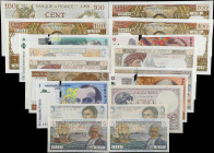 MIXED LOTS. Lot of (18). Mixed Banks. Mixed Denomination, ND (1931-97). P-Various. Very Fine to Uncirculated..
18 pieces in lot. An assortment of Fre...