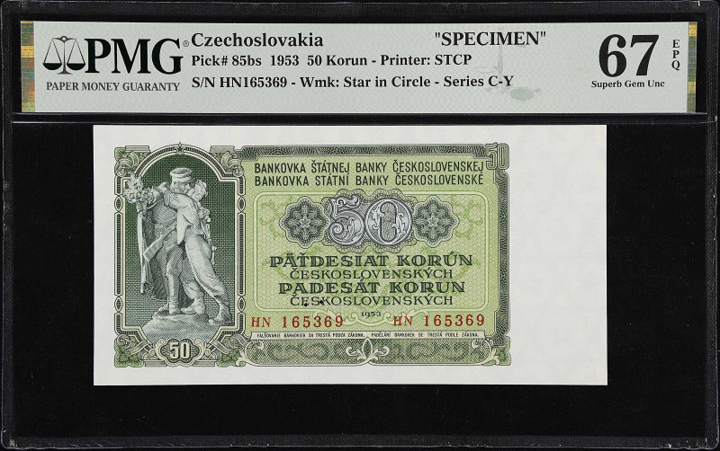 MIXED LOTS. Czechoslovakia & Slovakia. Lot of (5). Mixed Banks. 5, 50 & 100 Koru...