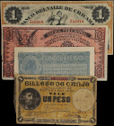 MIXED LOTS. Lot of (4). Mixed Banks. Mixed Denomination, ND (1873-1921). P-7c, S423, S606a & M2. Fine to About Uncirculated.
From the Ricardo Collect...