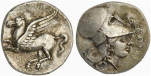 Bruttium, Lokroi Epizephyrioi, ‘Corinthian standard’ Stater, ca. 350-275 BC; AR ...