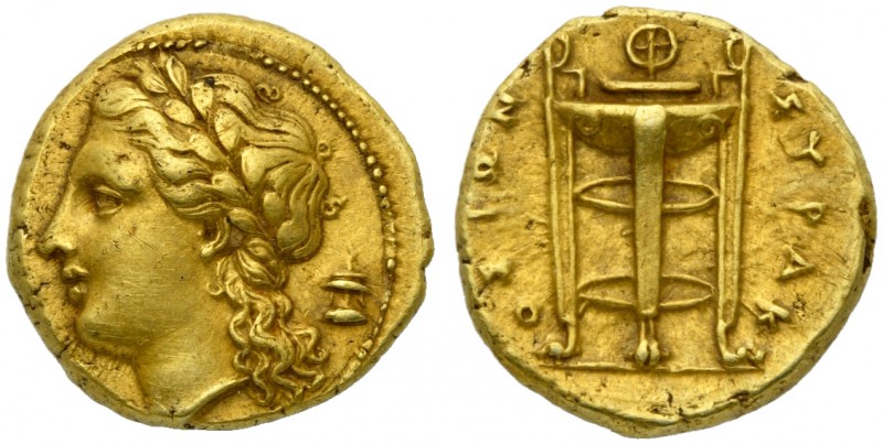 Sicily, Syracuse, 50 Litrai under tyrant Agathokles, ca. 310-304 BC; EL (g 3,67;...
