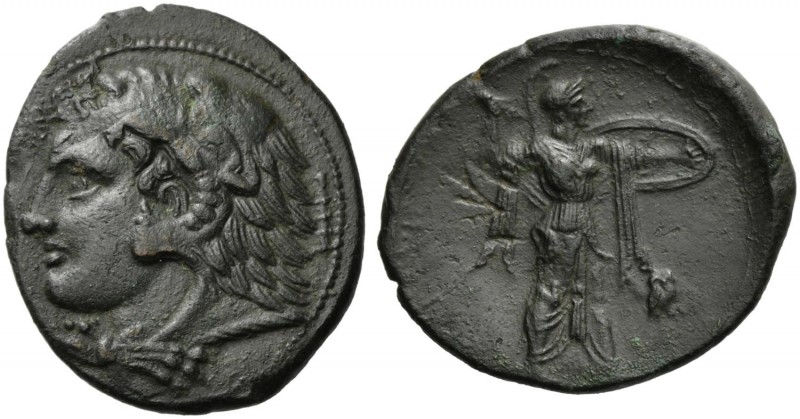 Sicily, Syracuse, Bronze under Phirros, ca. 278-276 BC; AE (g 6,36; mm 25; h 4);...
