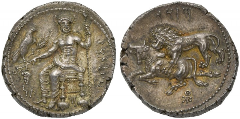 Cilicia, Tarsos, Stater under Satrap Mazaios, 361-334 BC; AR (g 10,92; mm 23; h ...