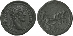 Antoninus Pius (138-161), Dupondius, Rome, AD 140-144; AE (g 11,47; mm 29; h 12); ANTONINVS AVG PI - VS P P TR P COS III, radiate head r., Rv. Victory...