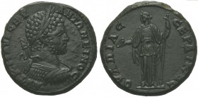 Caracalla (198-217), Bronze, Thracia: Serdica, AD 198-217; AE (g 18,74; mm 2,9; h 1); VT K M AVP CEV - ANTΩNEINOC, laureate and cuirassed bus r., Rv. ...