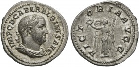 Balbinus (238), Denarius, Rome, April - June AD 238; AR (g 3,14; mm 19; h 12); IMP C D CAEL BALBINVS AVG, laureate, draped, cuirassed bust right , Rv....
