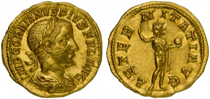 Gordian III (238-244), Aureus, Rome, AD 241-243; AV (g 5,05; mm 19; h 6); IMP GO...