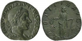 Gordian III (238-244), Sestertius, Rome, AD 241-243; AE (g 13,70; mm 27; h 12); IMP GORDIANVS PIVS FEL AVG, laureate, draped and cuirassed bust r., Rv...