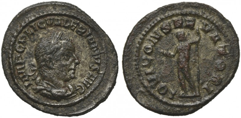 Valerian I (253-260), Quinarius, Rome, AD 254 ; BI (g 1,21; mm 11; h 5); IMP C P...