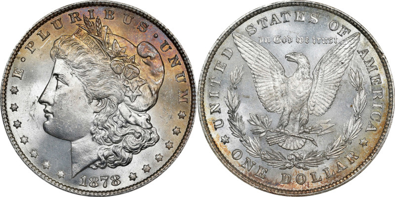 1878 Morgan Silver Dollar. 8 Tailfeathers. VAM-20. Hot 50 Variety. Doubled Date....