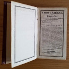 AA.VV. Tarif General ou Comptes Faits pour faire et recevoir des paiemens en monnaies et especes. Bruxelles 1836. Cartonato, pp. 275, ill. in b/n. Buo...