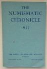AA.VV. The Numismatic Chronicle the Royal Numismatic Society. London 1957, Sixth Series, vol. XVII. Brossura ed. pp. 301-12-24 ill. in b/n, tavv. XXII...