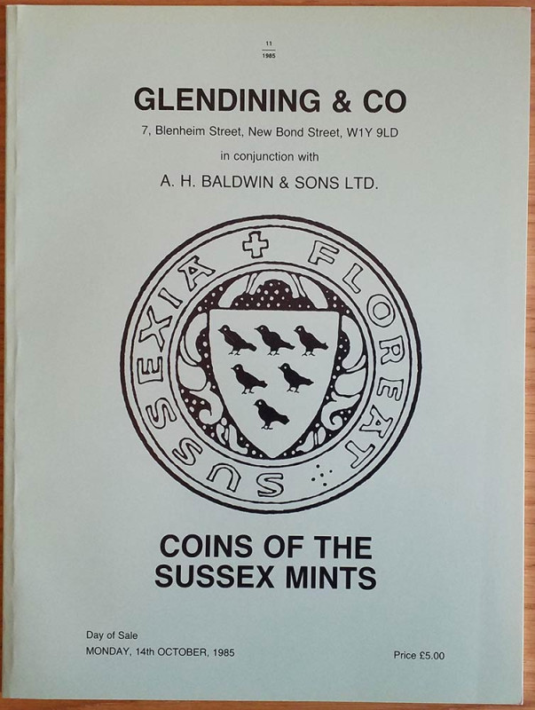 Glendening & Co. In Conjunction with A.H. Baldwin & Son. Catalogue of A Collecti...