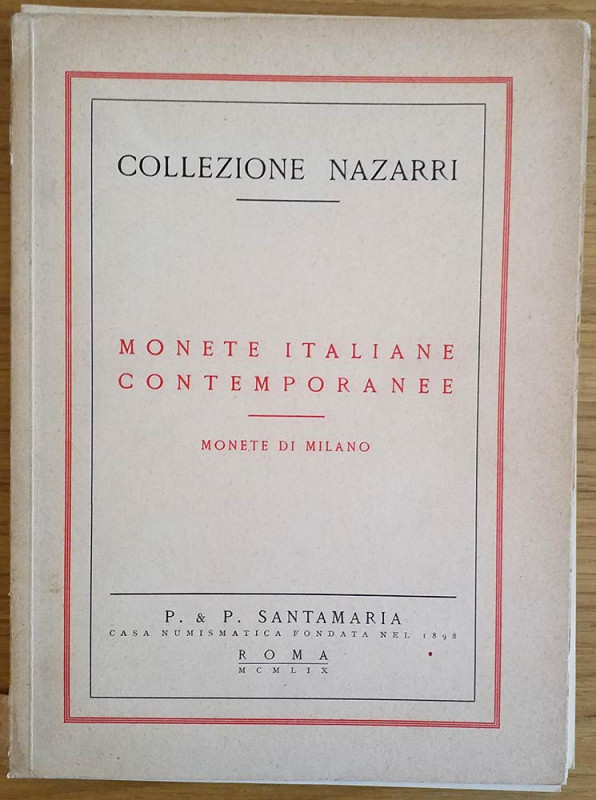 Santamaria P.P. Collezione Nazzari Monete Italiane Contemporanee Monete di Milan...