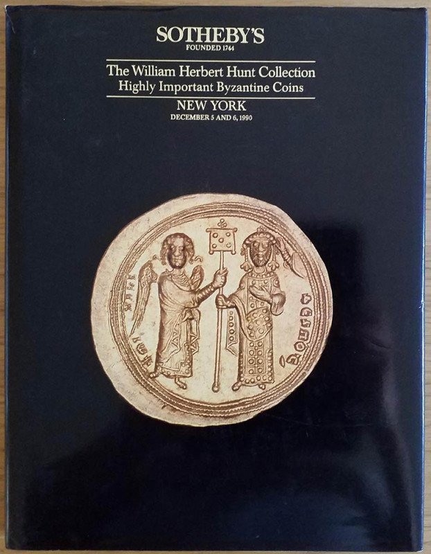 Sotheby's The William Herbert Hunt Collection Highly Important Byzantine Coins. ...