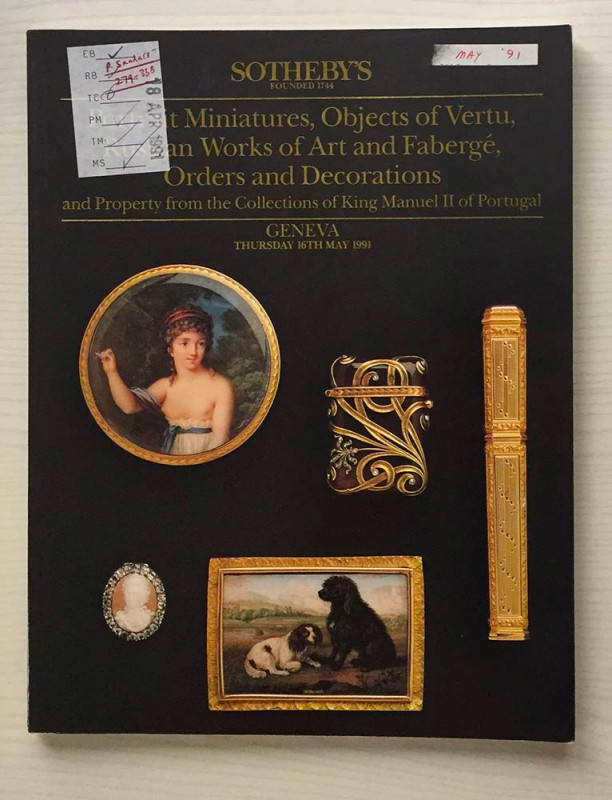 Sotheby's Portrait Miniatures, Objects of Vettu, Russian Works of Art and Faberg...