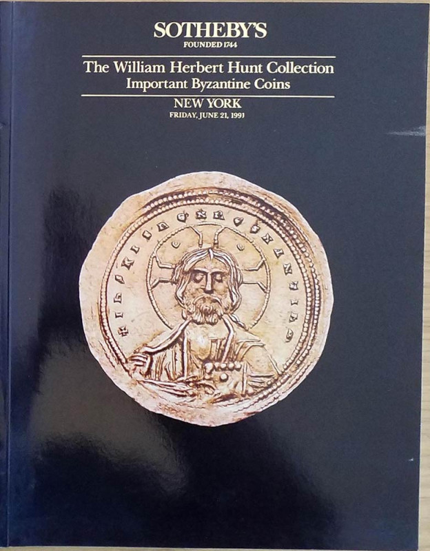 Sotheby's The William Herbert Hunt Collection Important Byzantine Coins. 21 June...