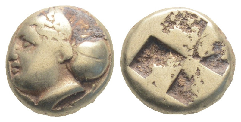 IONIA. Phokaia. Circa 478-387 BC. Hekte (Electrum, 14,8 mm, 2.54 g).
 Head of a ...