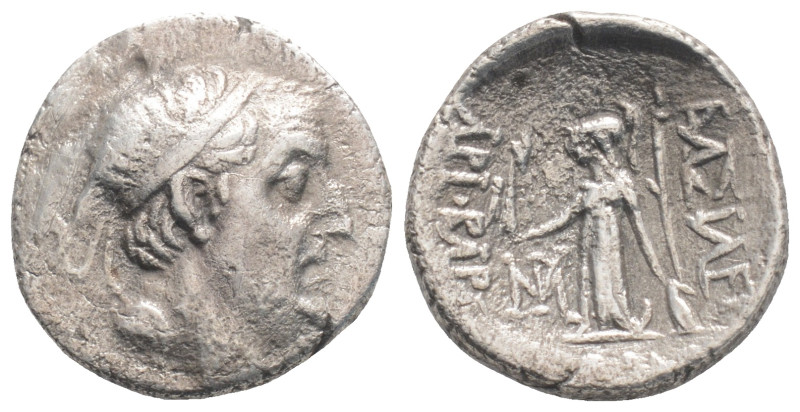 Greek
KINGS OF CAPPADOCIA. Ariobarzanes I Philoromaios,(Circa 96-63 BC.) AR Drac...