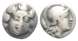 Greek, PISIDIA, Selge (Circa 4th century BC) AR obol (8,8 mm, 0.73 g)