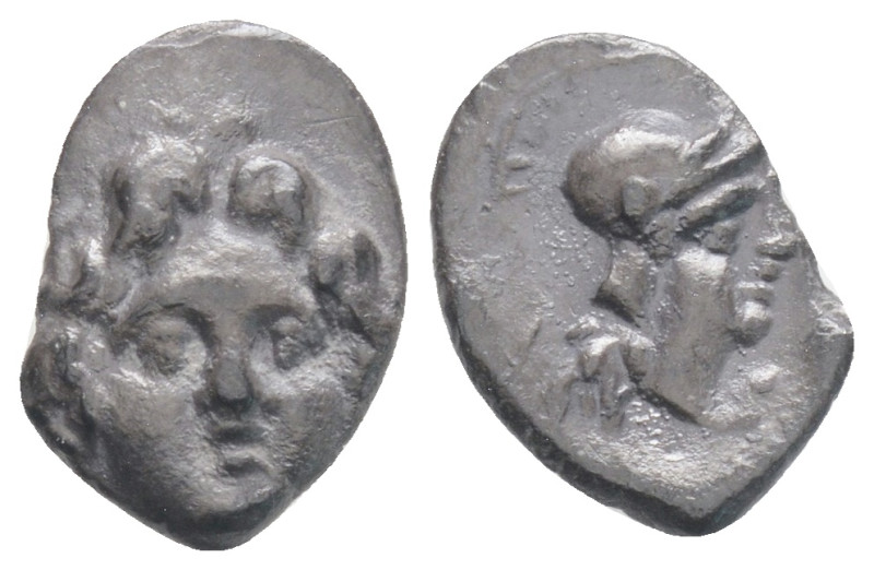 Greek, PISIDIA, Selge (Circa 4th century BC) AR obol (12,3 mm, 0.74g)
Obv: Head ...