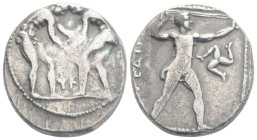 Greek
Pamphylia. Aspendos 380-325 BC. Stater AR, 10,8 g. 22,1 mm.