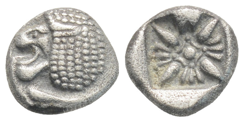 Greek IONIA, Miletos (Circa Late 6th-early 5th century BC) AR Diobol (9,3 mm, 1 ...