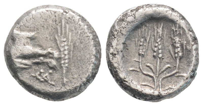 Greek silver coins AR hemidrachm, 1,8 g. 11,6 mm.