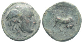 SELEUKID KINGDOM. Seleukos I Nikator (312-281 BC). Ae. 2,3 g. 14,7 mm.
