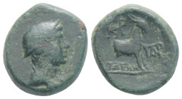 Aeolis, Aigai. Ae, 2.5 g 13.9 mm. 2nd-1st century BC